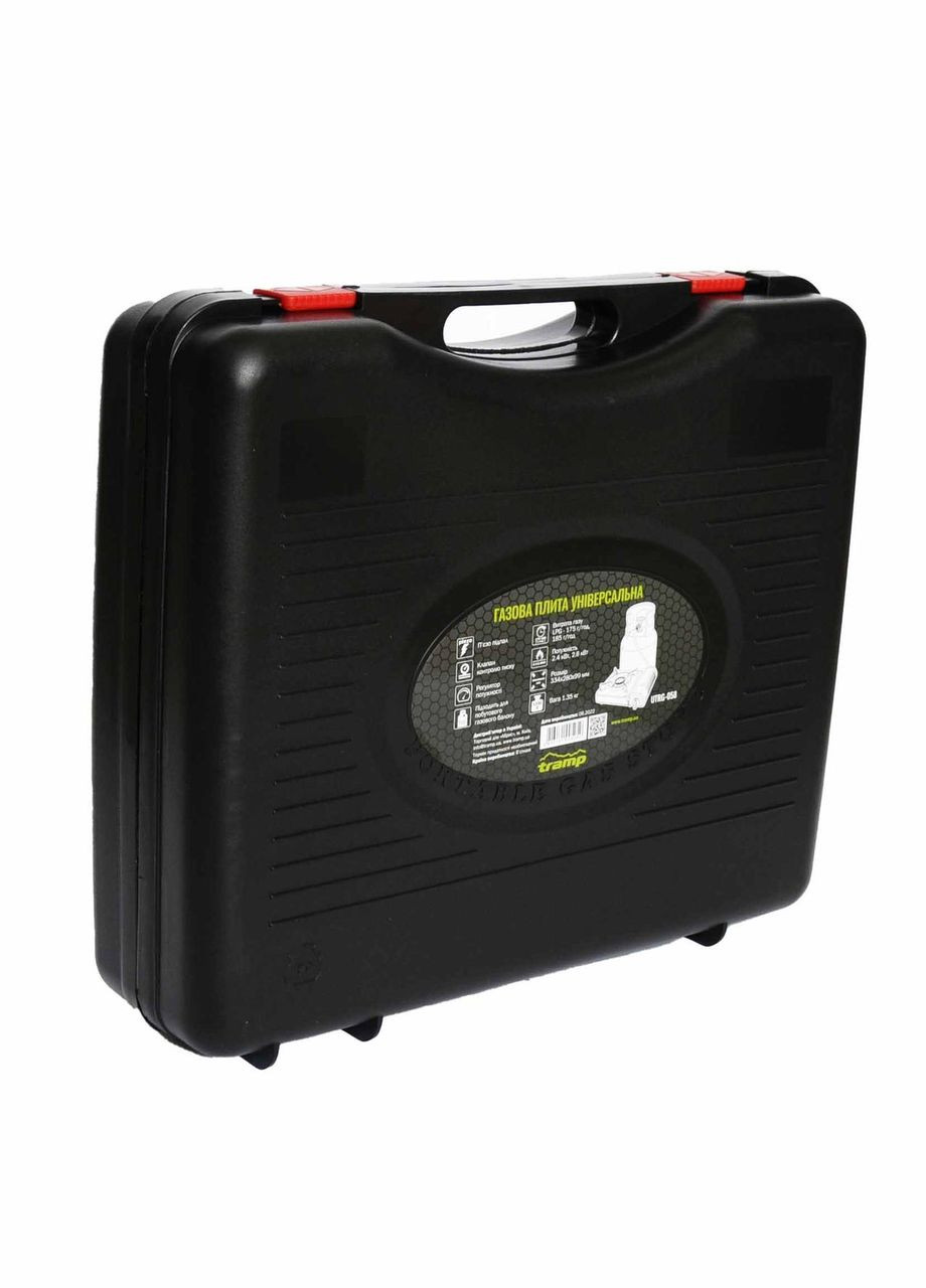 Плита газовая портативная с переходником на большой баллон UTRG-058 Tramp (358204700)