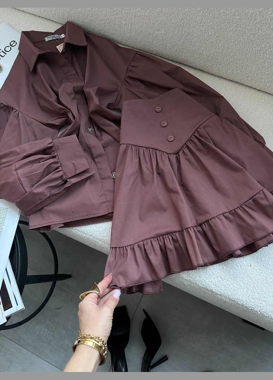 Женский костюм с рубашкой и юбкой Adelante (322223638)