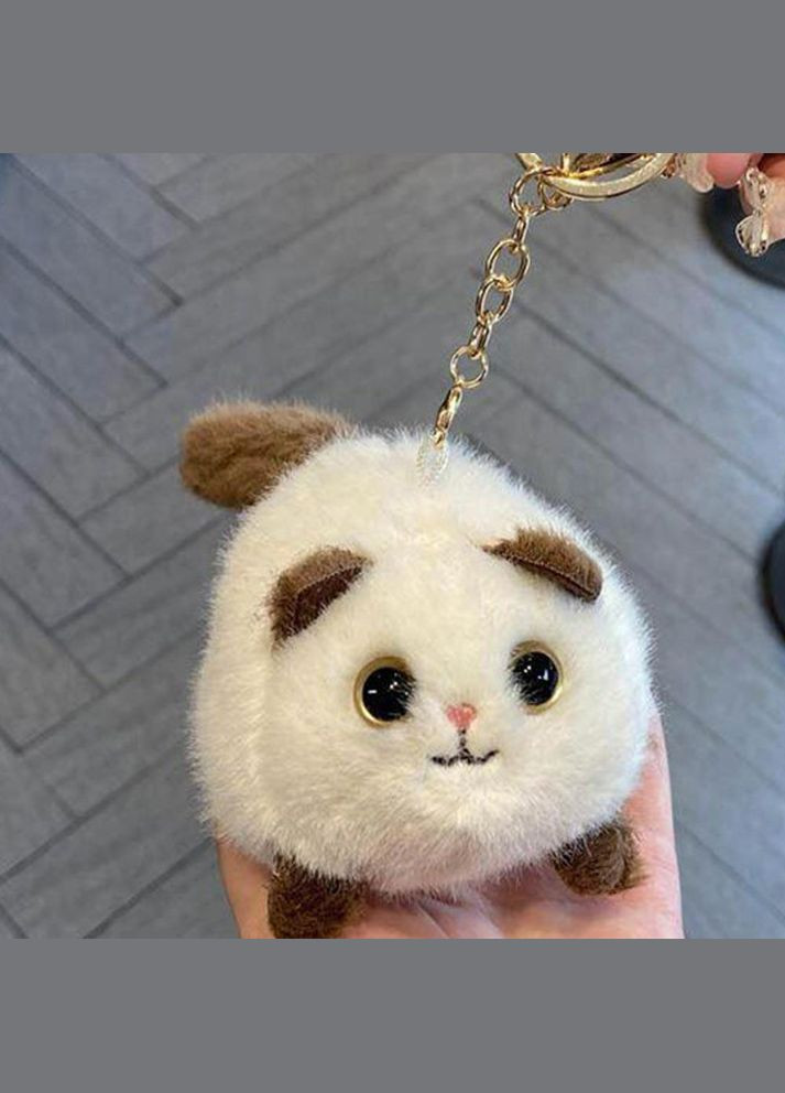 Плюшева іграшка брелок котик з хвостом, що крутиться 15 см (IY0005) No Brand (305772170)