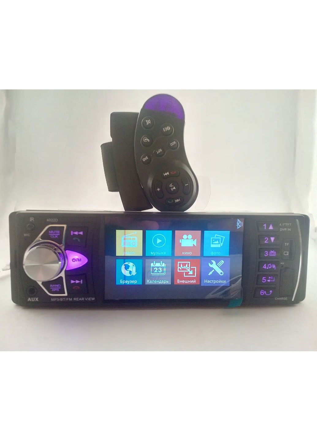 Автомобільна Bluetooth магнітола PI 4023 BT з пультом на кермо та великим екраном Pioneer (370619476)