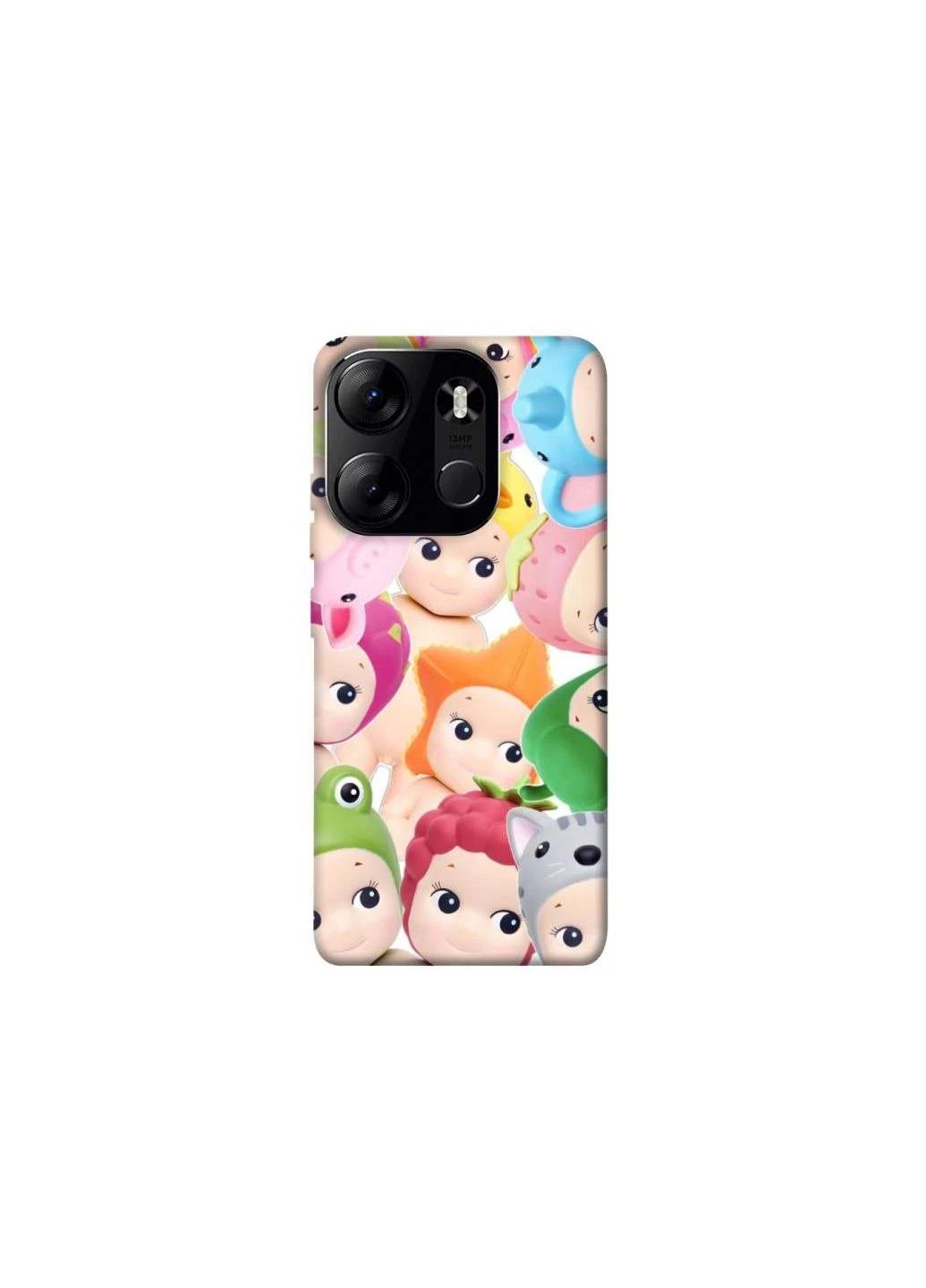 Чехол на Tecno Spark Go 2023 Fruit-Zoo Kaleidoscope Frontalka (352205221)