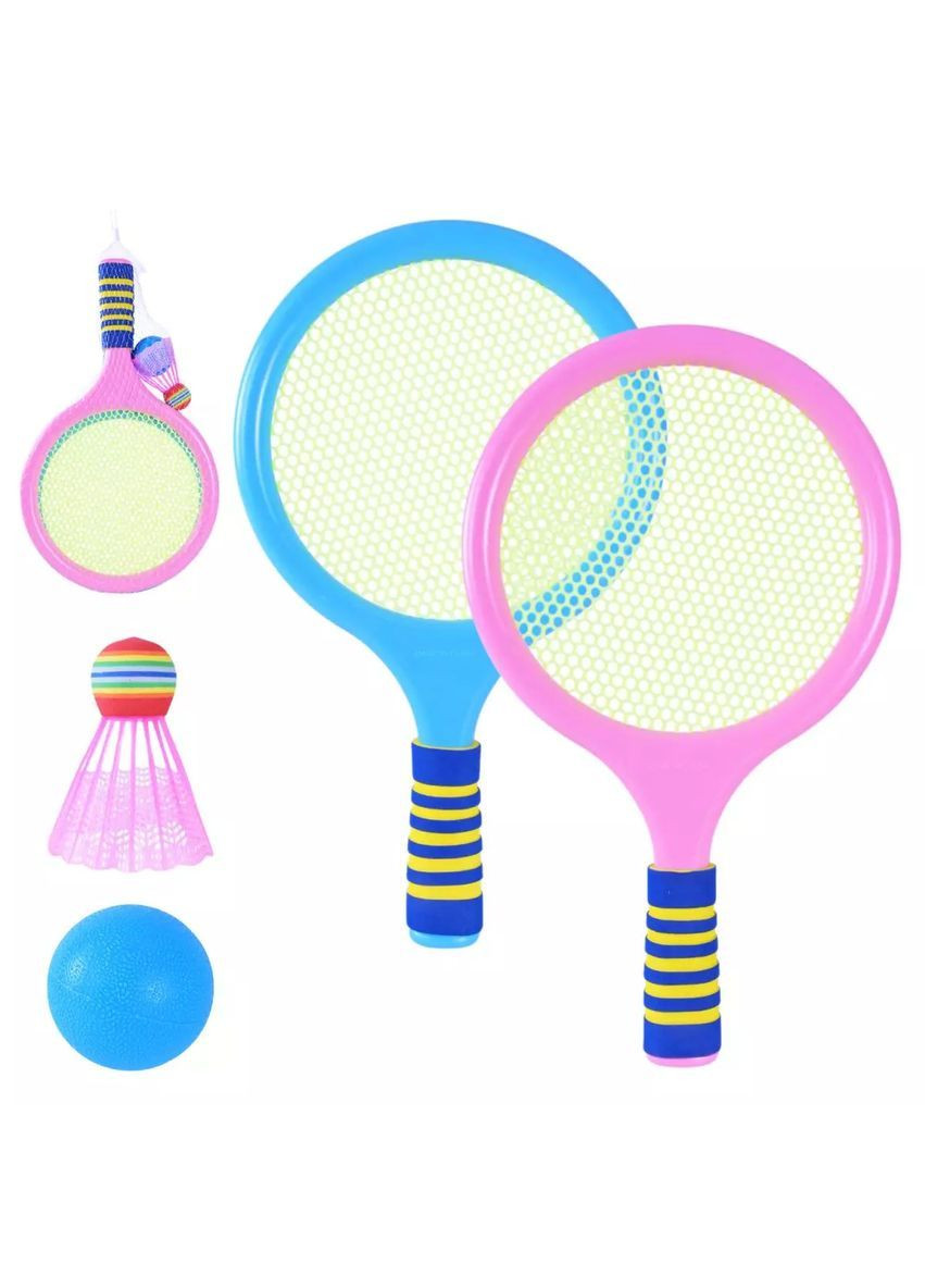 Набор для бадминтона из 2 ракеток, мячика и волана 38 см - No Brand 900A2 (371924792)