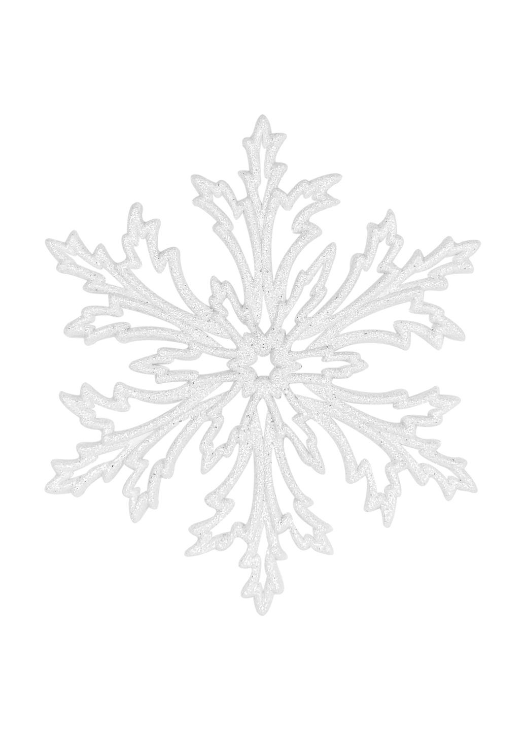 Новогодняя подвеска Снежинка Морозко-2 12 см белый MIS LT (365627400)