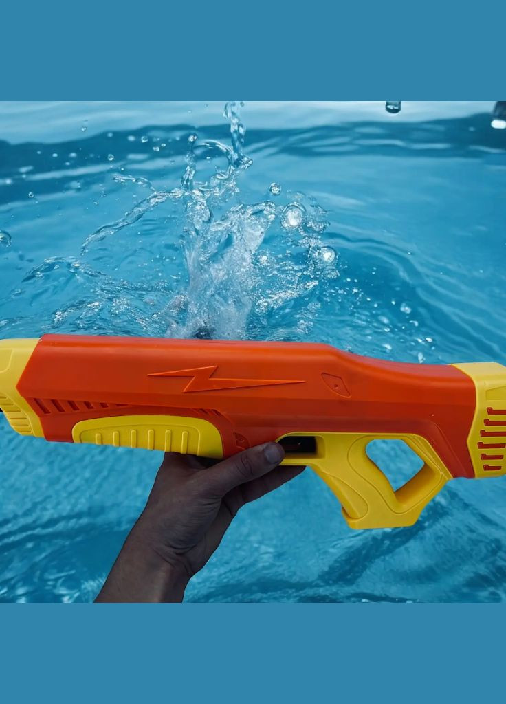 Водний бластер Thunder електричний з автоматичним набором води акумуляторний Помаранчевий No Brand (342369225)