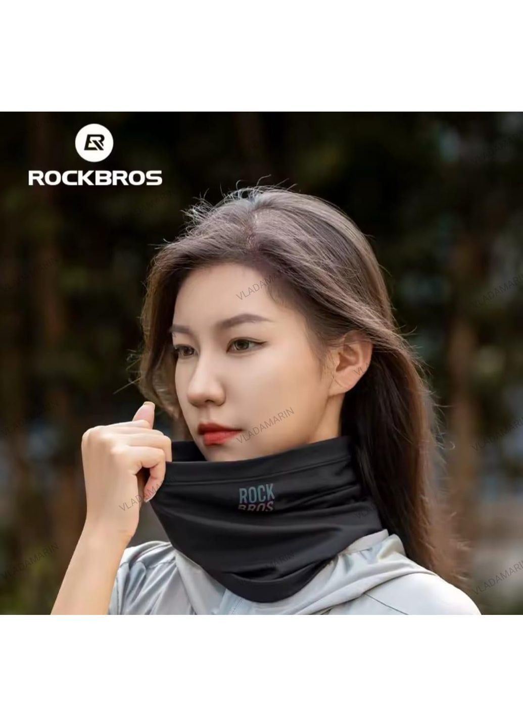 Rockbros универсальная маска на лицо, баллаклава, бафф. черный производство -