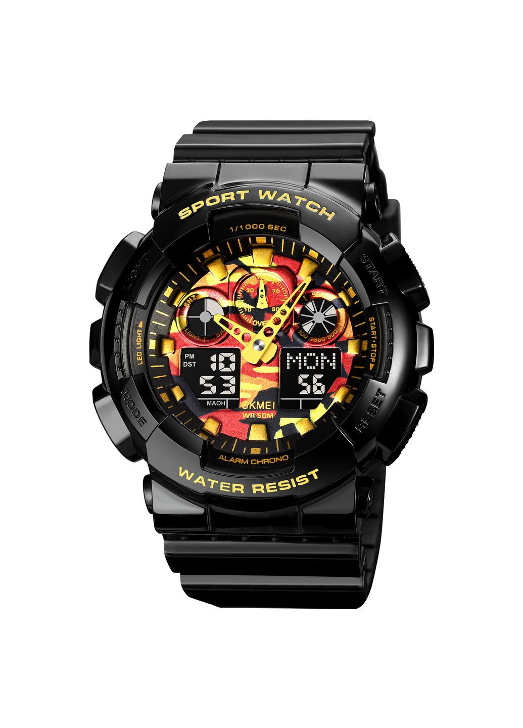 1832CMBKGD Black-Gold Camo SALE Skmei (372949221)