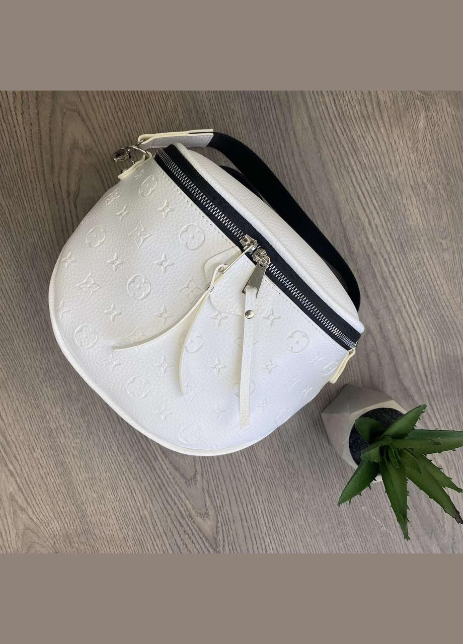 Женская сумка слинг бананка для девушки кросс-боди из экокожи белая (sku_993Б) No Brand (330576545)