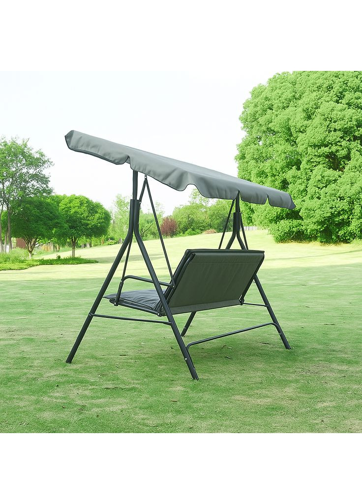 Водонепроницаемые качели с подушками на 3 человека Серая LEOBRO (360398318)