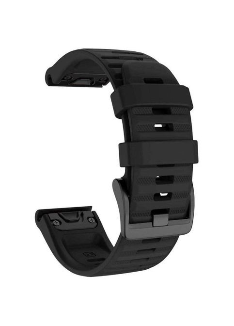 Ремешок совместим с Garmin Fenix 7, Fenix 7 Pro, Fenix 6, Fenix 5 Plus. Черный. Ширина 22 мм. No Brand (371137505)