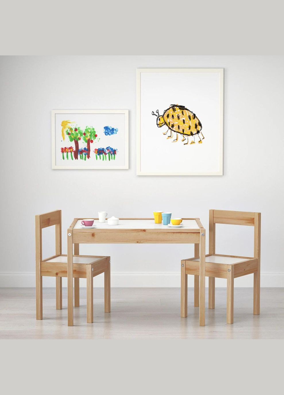 Дитячий стіл і 2 стільчика ІКЕА LATT сосна (50178411) IKEA (268023492)