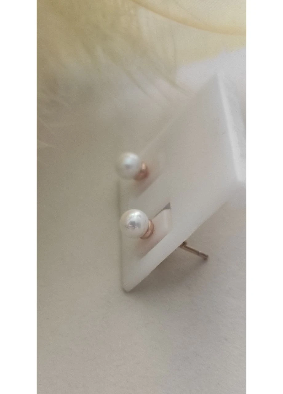 Сережки-цвяшки перлинки Майорка Xuping позолота 18К Xuping Jewelry (382374413)