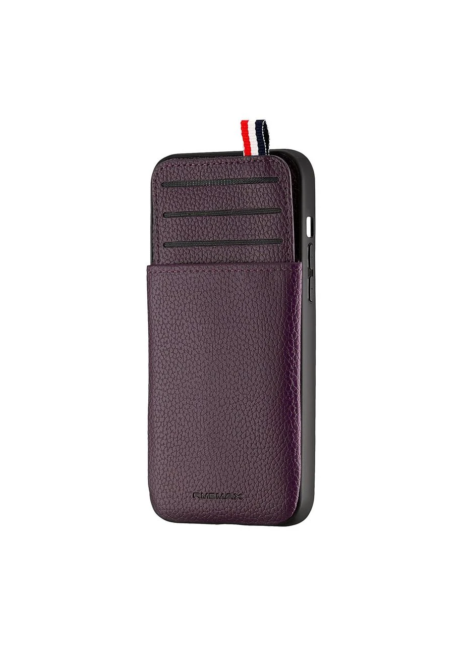Чохол Jinduka Leather Pocket шкірозамінник для iPhone 13 Pro Max фіолетовий Case (370166286)