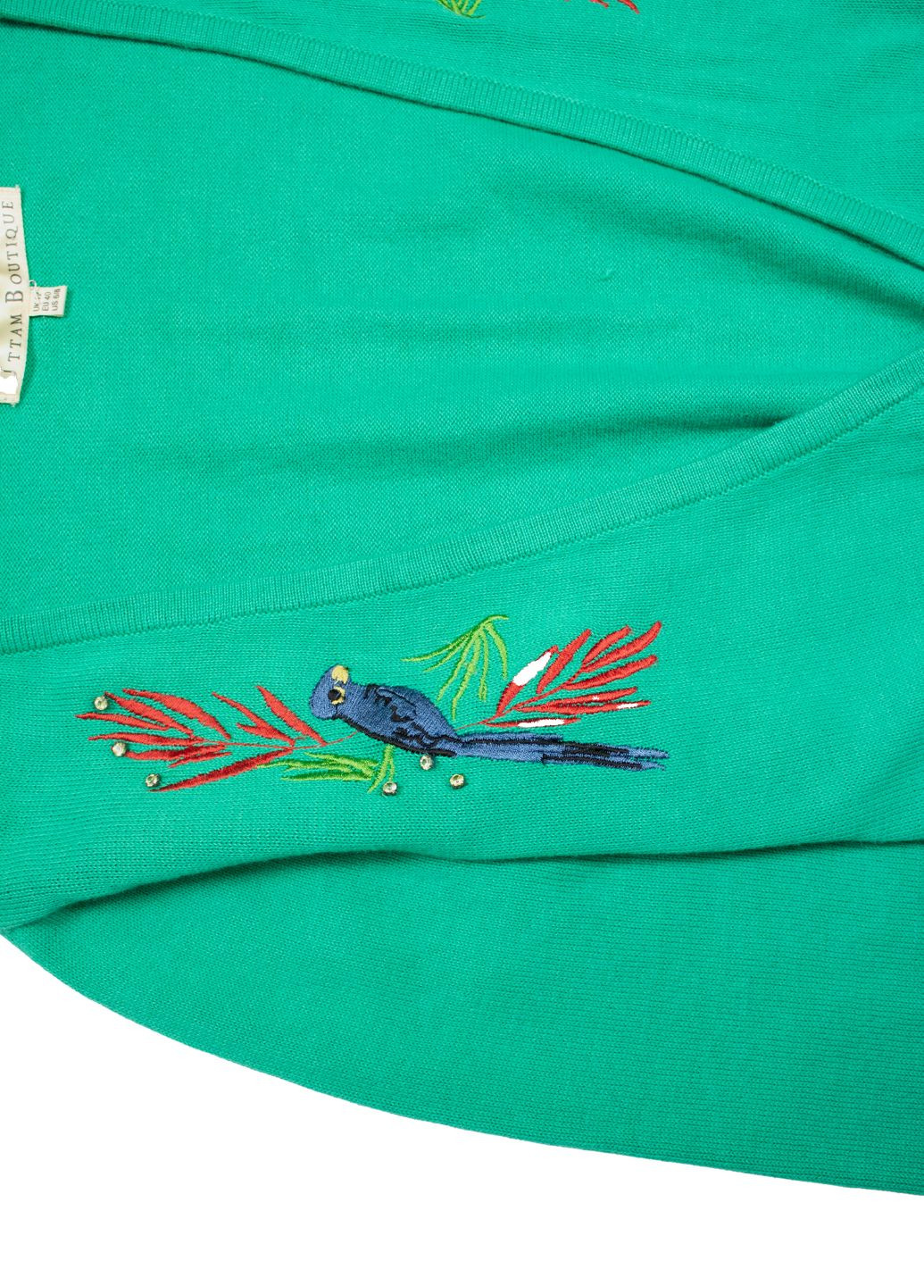 Зелений демісезонний зелений светр кардиган Uttam Boutique