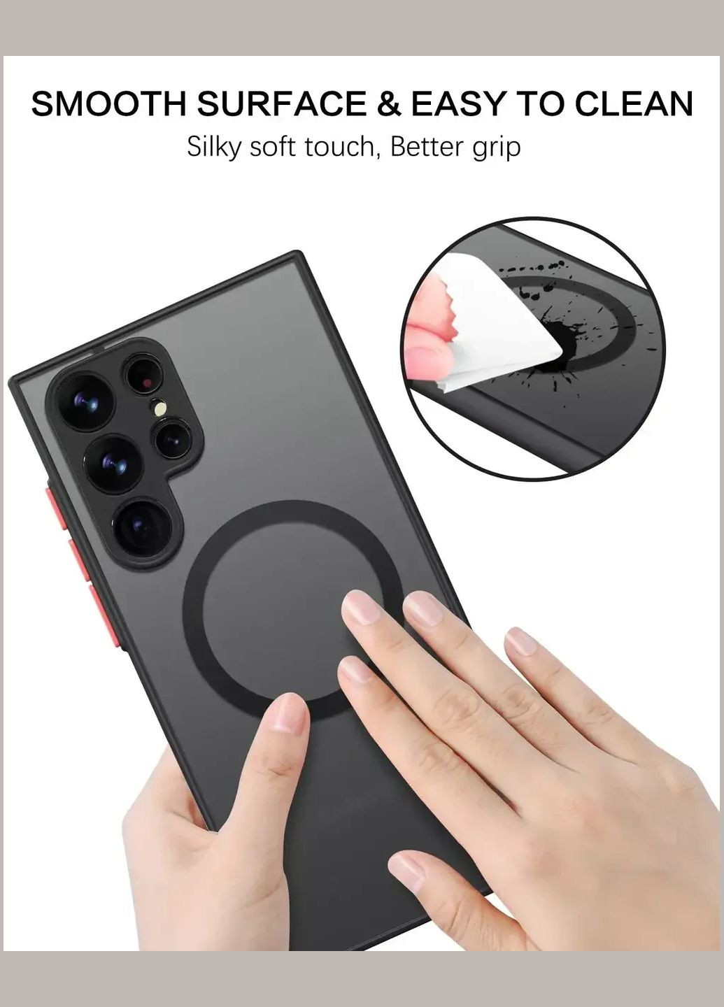 Протиударний чохол для Samsung Galaxy S25 Ultra Чорний з MagSafe чохол на самсунг із25 ультра Ultimate Experience (325881220)