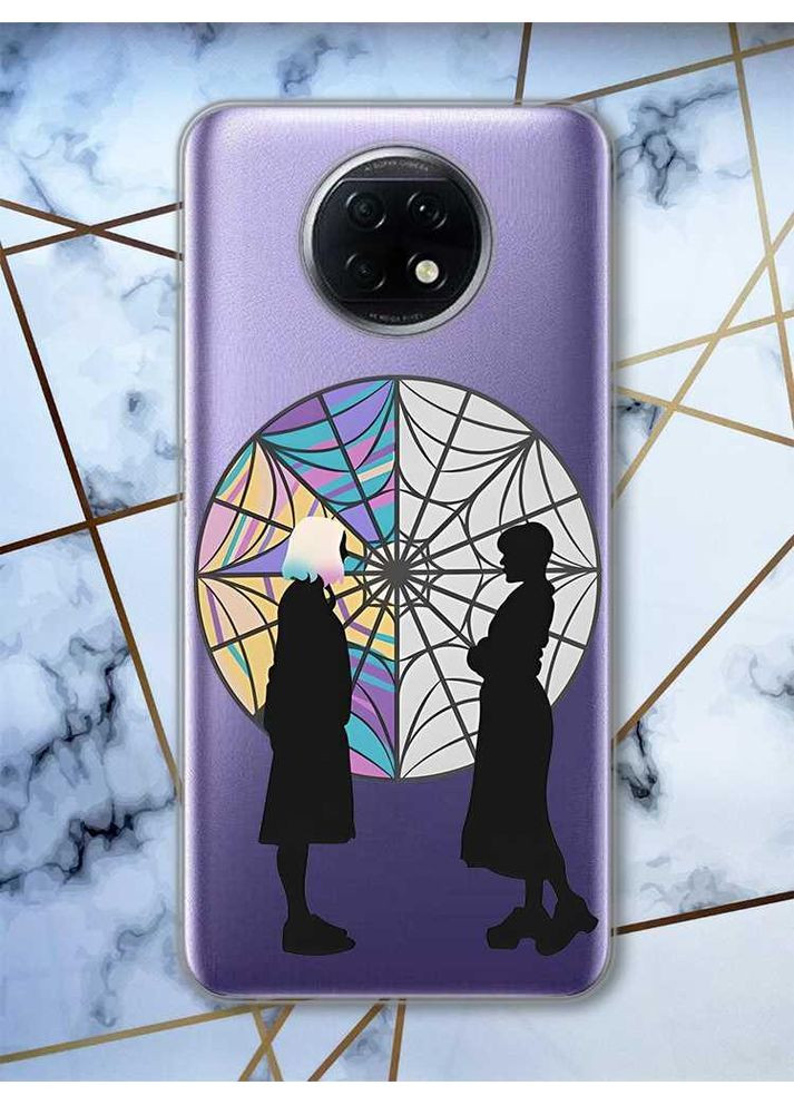 Прозрачный чехол для Xiaomi Redmi Note 9T/Redmi Note 9 5G Силуэты. Уэнсдей (принт: 210) Creative (359497325)