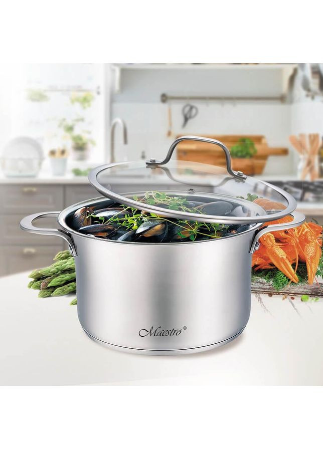 Каструля з кришкою MR-3505-20 2,5 л 20 см Maestro (349223231)