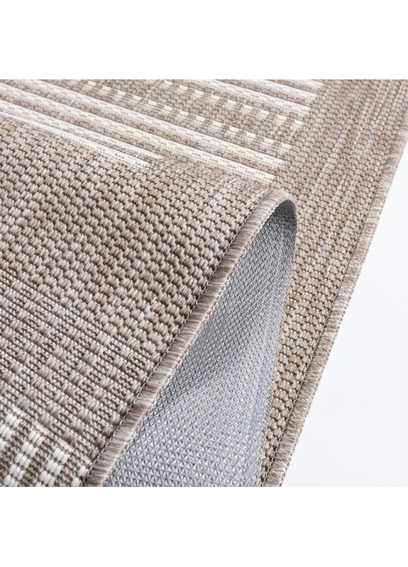 Безворсовый коврик на кухню Kitchen 19245111 67х200 см светло-коричневый Karat (363977532)