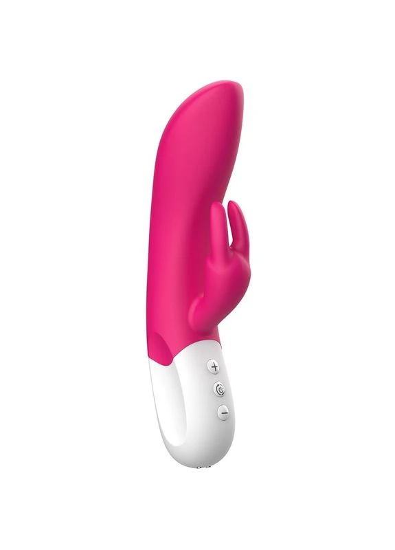 Вібратор-кролик Mighty Rechargeable Rabbit, 21.5 см (рожевий) Liebe (374623316)