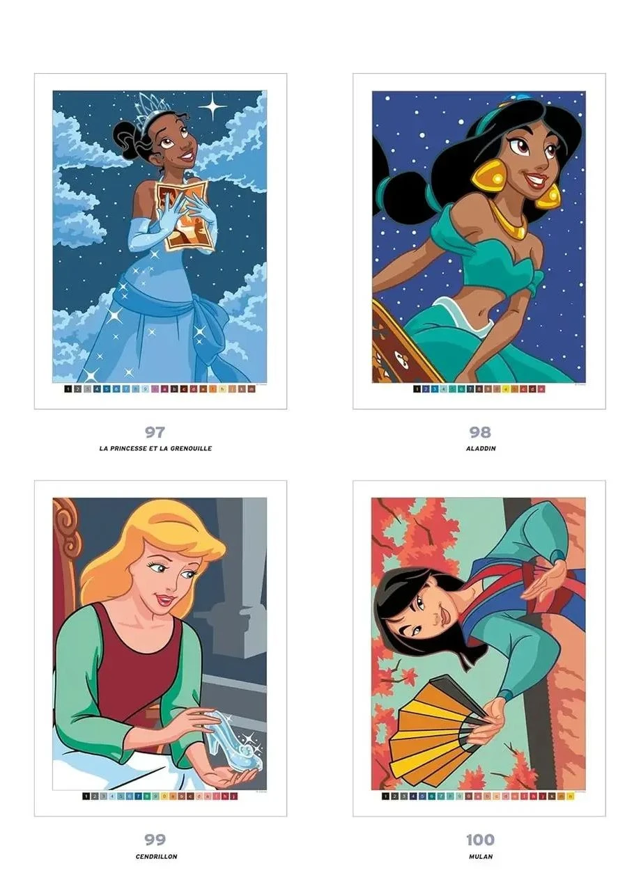 Розмальовка за номерами Disney (Дісней.) Dziewczęta i kobiety (Best of Heroines, Героїні). Польське видання Wydawnictwo Olesiejuk (395903031)