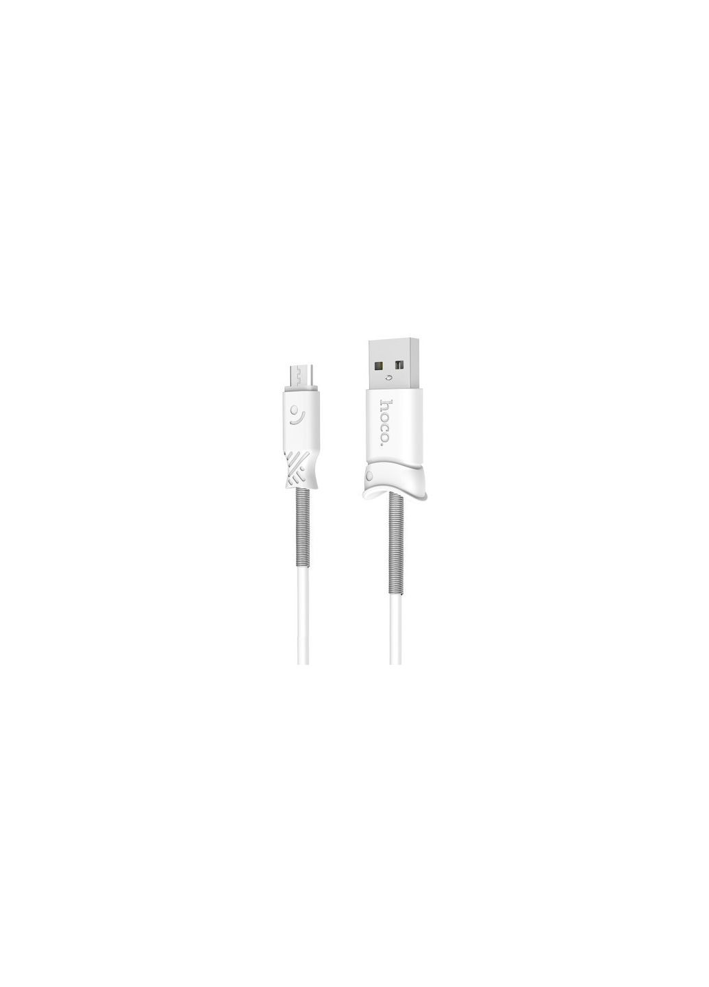 Кабель x24 Micro USB белый усиленные коннекторы 1m Hoco (279826947)