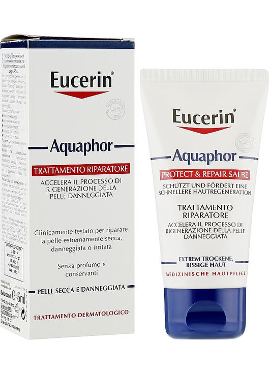 Крем-мазь для надзвичайно сухої, потрісканої і подразненої шкіри Aquaphor Protect & Repair Salbe 45ml (822425-31397832) Eucerin (368614966)