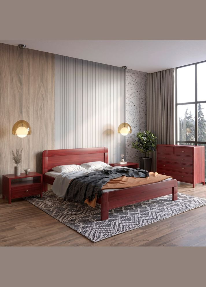 Двуспальная деревянная кровать Тоскана Люкс (подъемный механизм) 180х190 см (MBG-3058) Mebigrand (368278386)