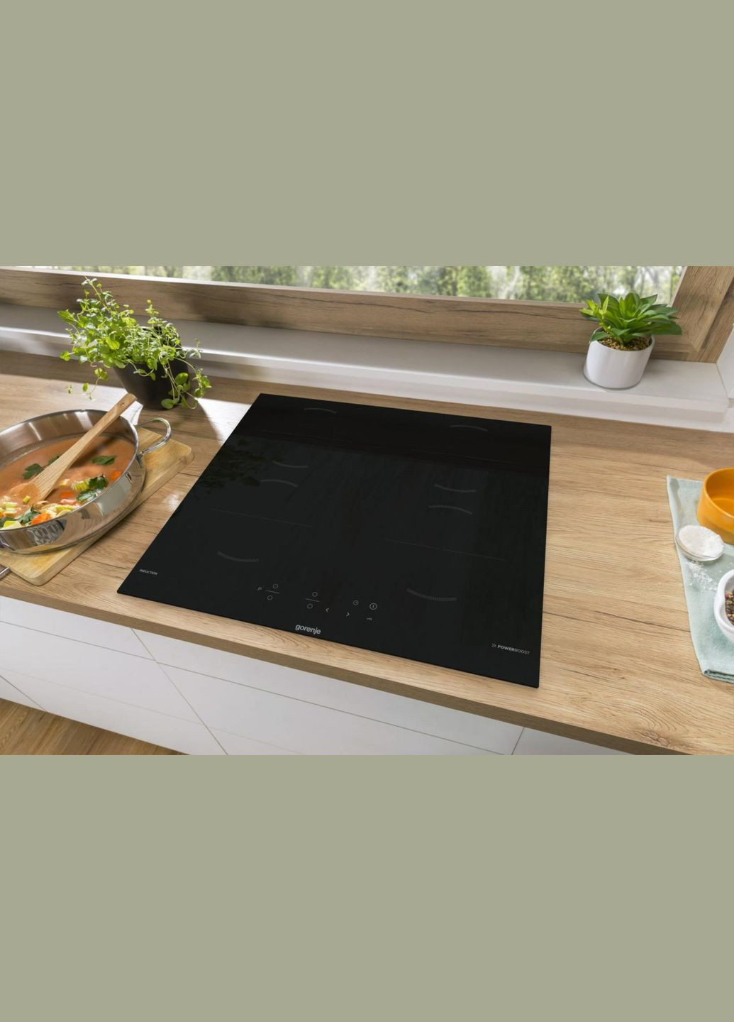 Варильна поверхня індукційна, 60см, PowerBoost, TouchControl, чорний Gorenje (314978357)