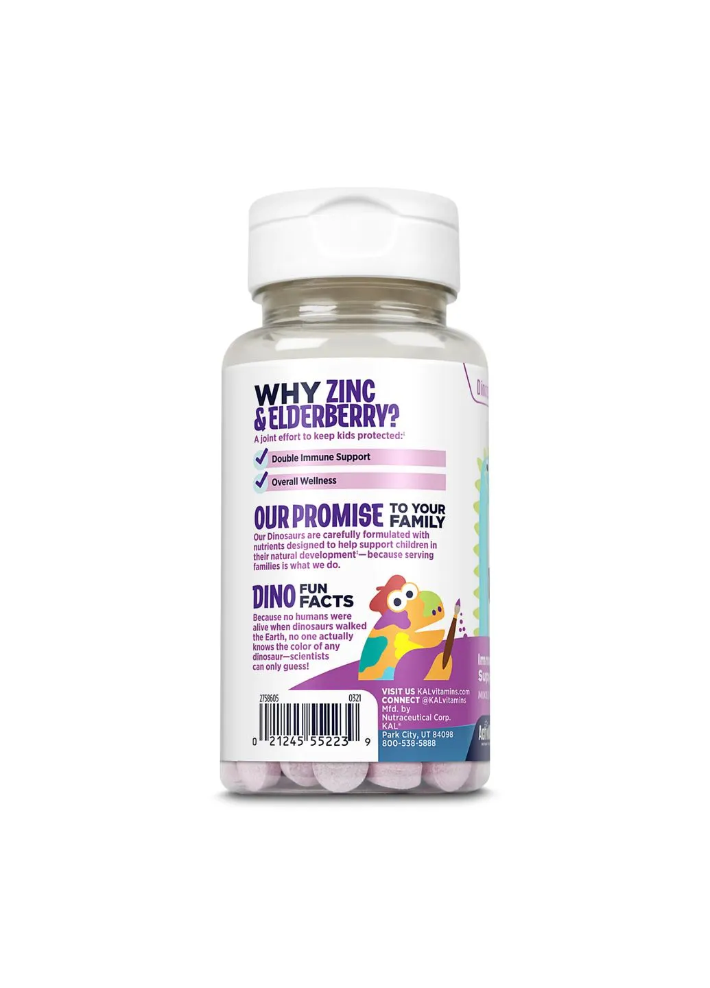 Zinc Elderberry 5mg - 90 tabs Berry KAL (380501279)