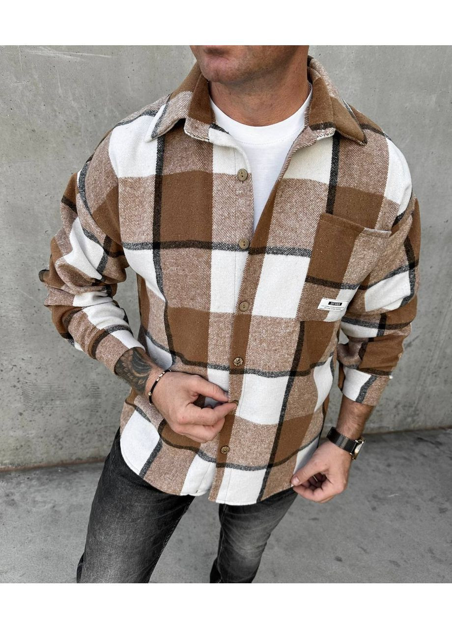 Бежевая кэжуал рубашка Osoblyva