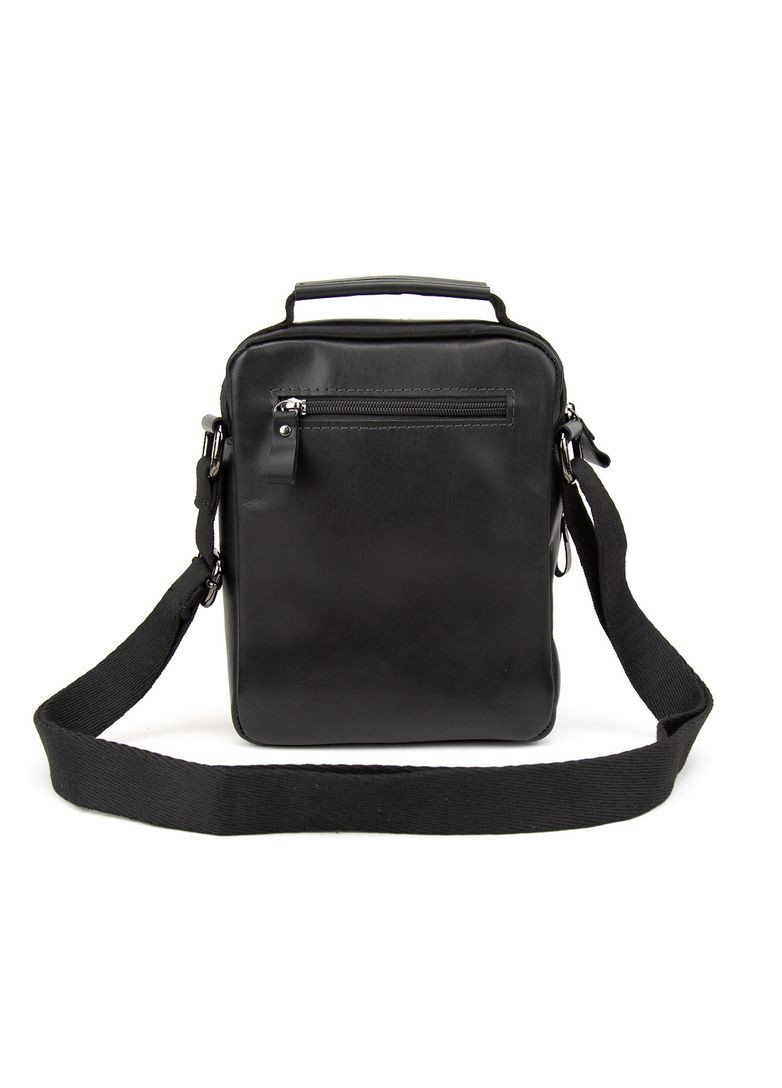 Чоловіча сумка месенджер через плече з натуральної шкіри з ручкою повсякденна середня RoyalBag RR-9102-1 (355245771)