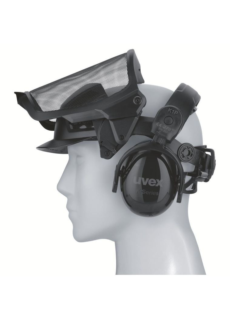 Сітчастий козирок pheos із навушниками K1P Uvex (361949551)