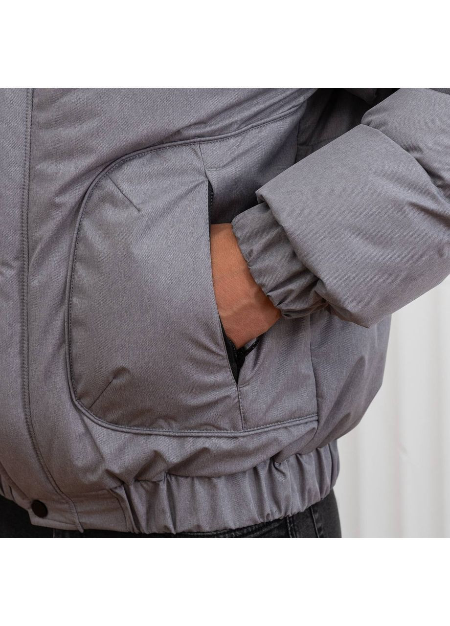 Серая зимняя мужская зимняя куртка SK