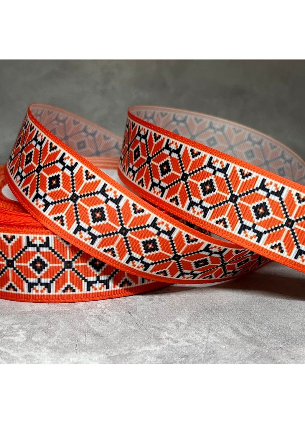 Репсова стрічка 2,5 см- Орнамент, арт 018243, 1 метр No Brand (332994605)