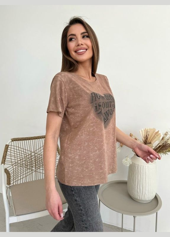 Футболка ISSA PLUS WN20-619 коричнева Magnet - (301036673)