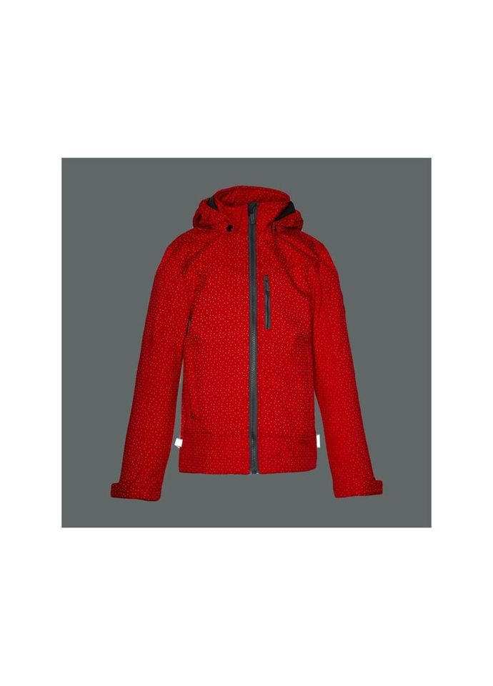 Комбинированная демисезонная куртка akiva 18490000 красный 158 (4741468961347) Huppa