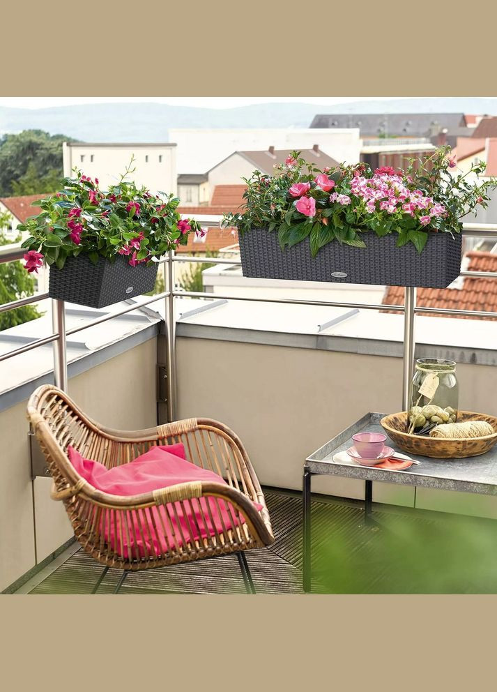 Розумний вазон Balconera Cottage 80 12 л світло-сірий 15457 Lechuza (316620863)