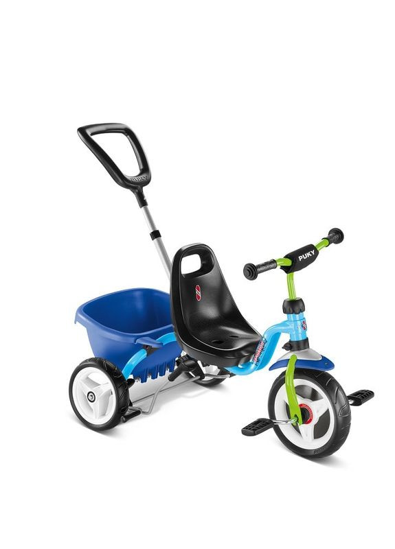Детский Трехколесный велосипед CAT от 2 до 4 лет (синий с голубым) с флажком безопасности Puky (348117232)