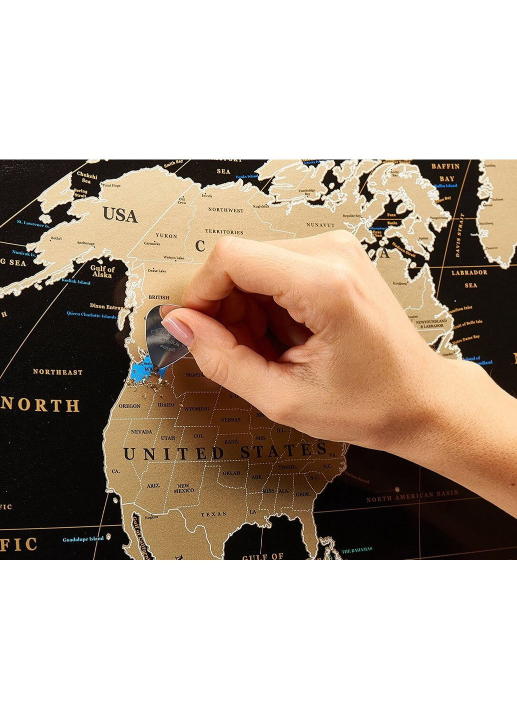 Скретч карта мира My Map Black edition mini в тубусе My Gift (371786342)