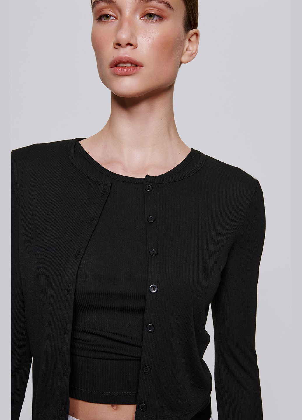 Кардиган в рубчик 776 Papaya (328560611)