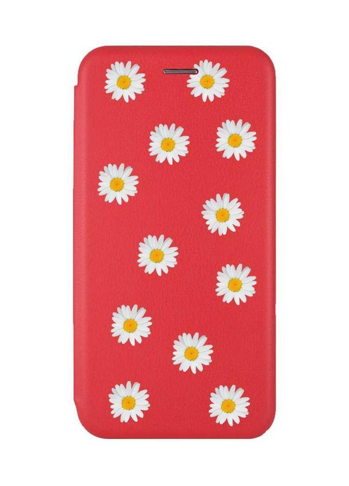 Чохол-книжка з малюнком для Samsung Galaxy A14 5G Червоний:: Фон ромашки (принт 41) Creative (360711271)