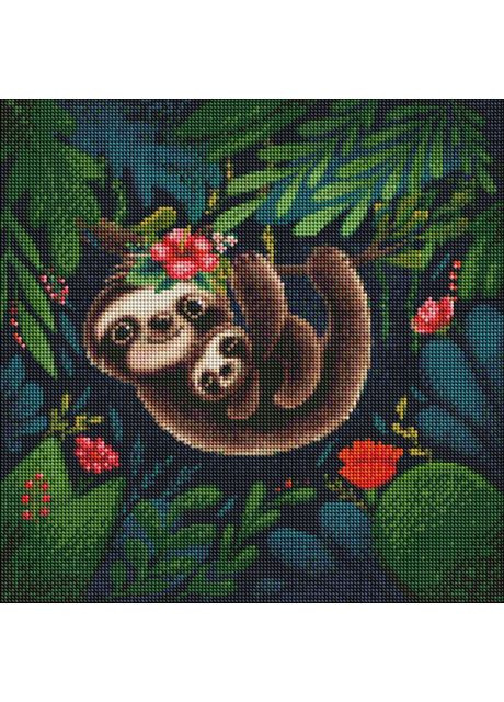 Алмазна мозаїка Тропіки 40 х 40 см (AMO7575) Ідейка (370968183)