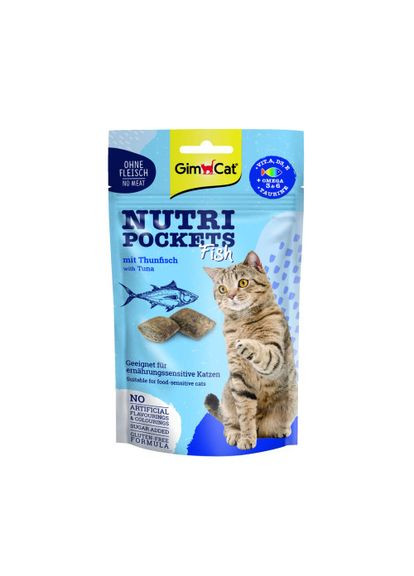 Ласощі для котів Nutri Pockets Fish Тунець 60 г GimCat (336544419)