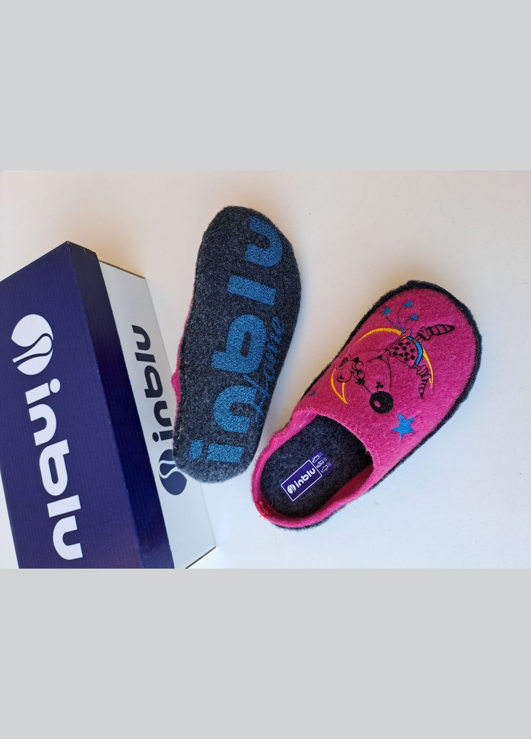 Розовые тапочки детские бесшумные паркетные Inblu