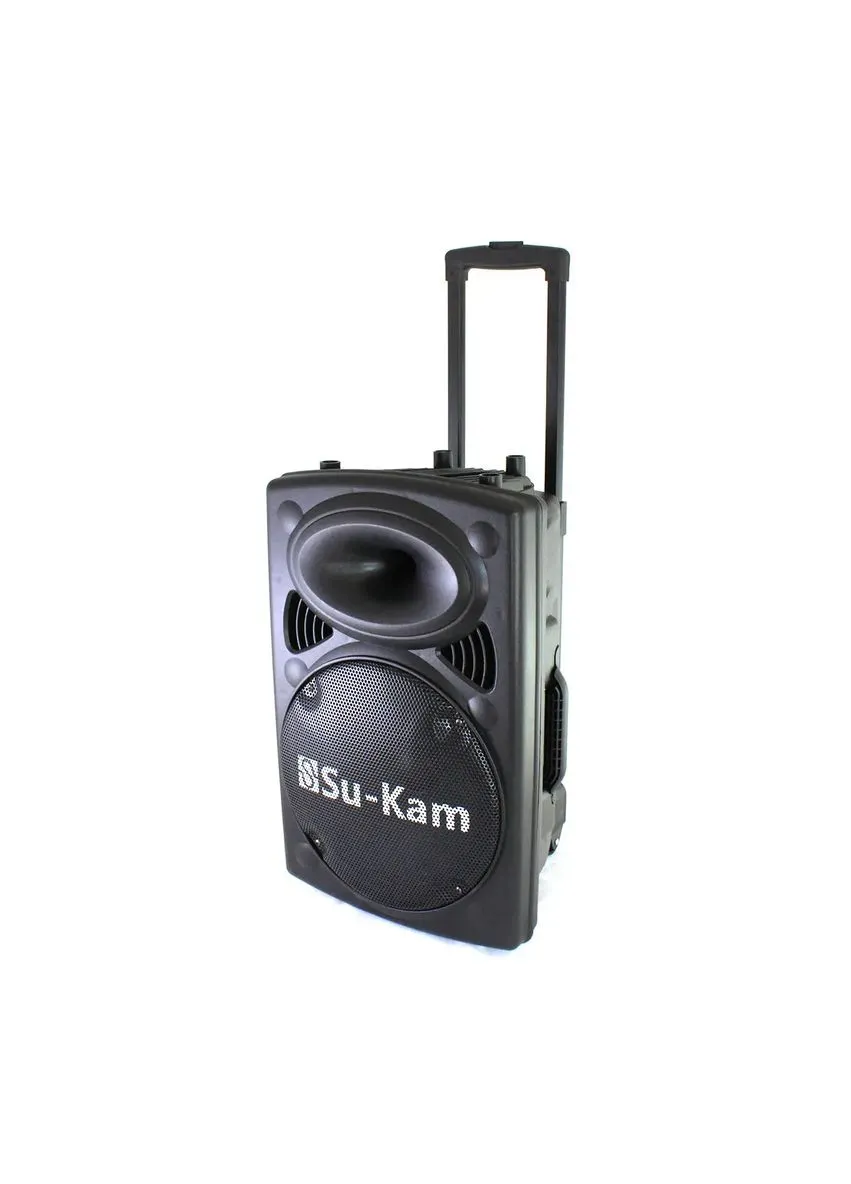 Портативная колонка Su-Kam BT 120D/212D+ 2 микрофона 12v/220v Hengda (393820920)