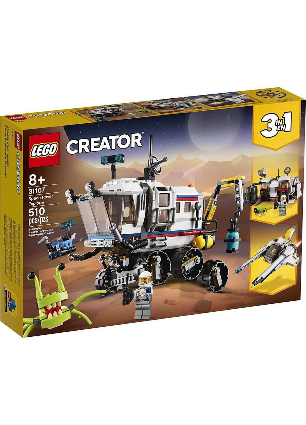 Creator Дослідницький планетохід 510 деталей (31107) Lego (304055031)