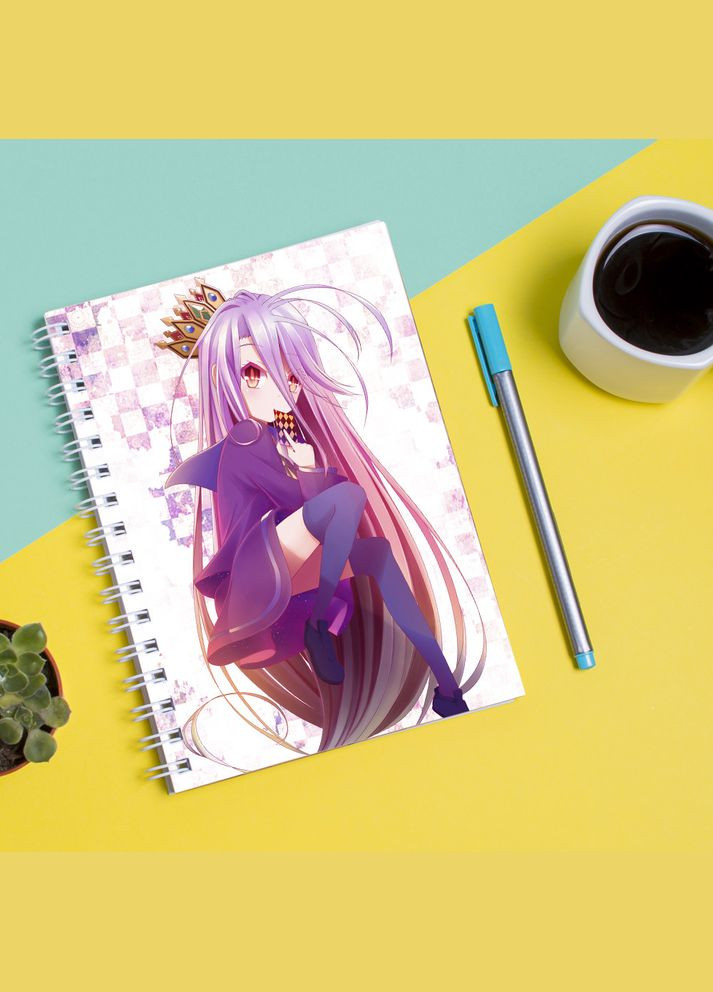 Скетчбук для рисования с принтом No Game No Life — Shiro Кавун блокнот для малювання (316132867)
