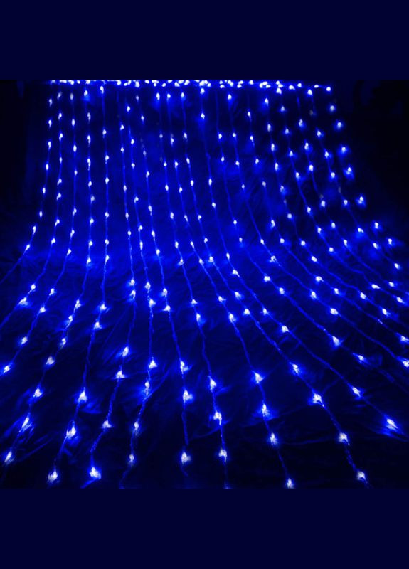 Світлодіодна гірлянда СolorWay шторазавіса (водоспад) 300 LED 3 x 3 м 220 В Синя (CW-GW-300L33VWFBL) Colorway (294978810)