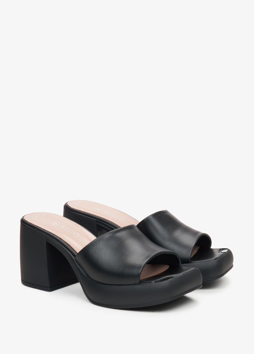 Шльопанці, колір чорний Estro (324030516)