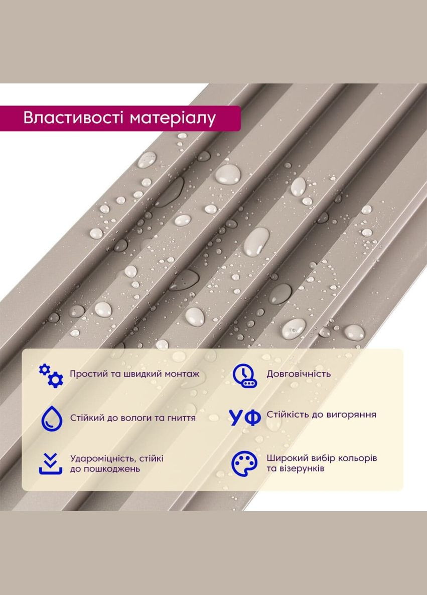 Рейка декоративна WPC стінова 3000х160х23мм Мокко SW-00001859 Sticker Wall (370793051)