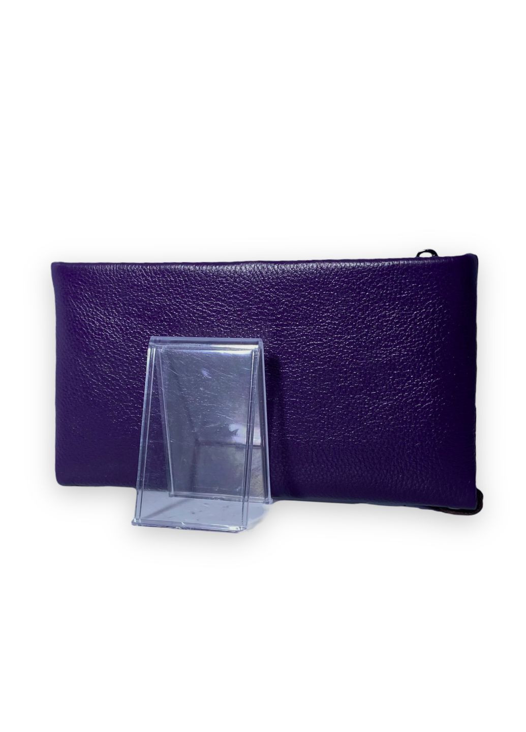Жіночий клатч гаманець натуральна шкіра 2 відділи 12 осередків для карт розмір: 20.5*11.5*2 см фіолетовий Cardinal (266911719)